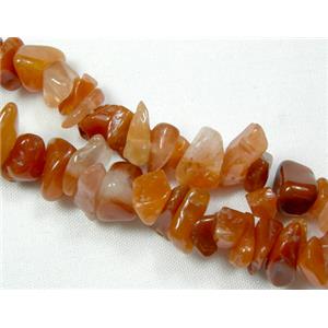 Carnelian Chip Beads, red, 5-11mm