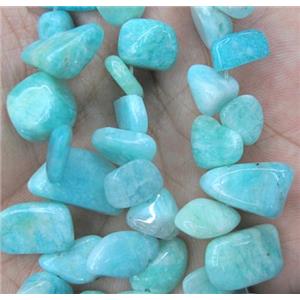 Amazonite beads chip, freeform, approx 8-15mm, 15.5 inches