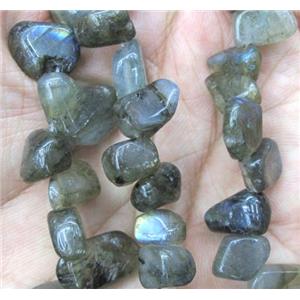 labradorite chip beads, freeform, approx 8-15mm, 15.5 inches