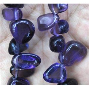 purple tourmaline beads chips, freeform, approx 8-15mm, 15.5 inches