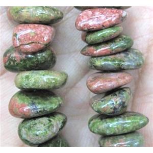 unakite beads chips, freeform, approx 8-15mm, 15.5 inches