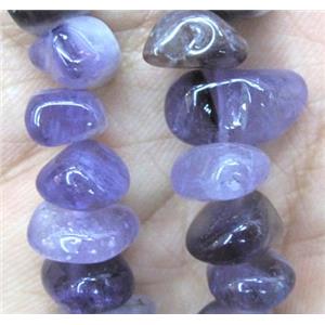 purple fluorite beads chips, freeform, approx 8-15mm, 15.5 inches