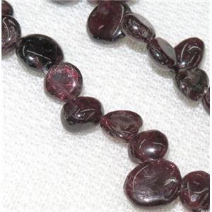 garnet chips bead, freeform, red, approx 6-10mm, 15.5 inches