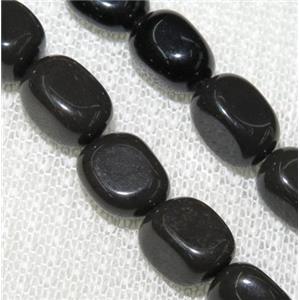 black obsidian chips bead, freeform, approx 6-10mm, 15.5 inches