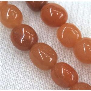 red aventurine chips bead, freeform, approx 6-10mm, 15.5 inches