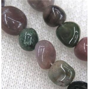 Indian agate chips bead, freeform, approx 6-10mm, 15.5 inches