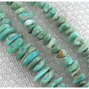 natural turquoise bead chips, freeform, approx 4-6mm