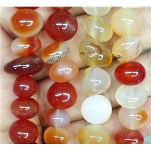 red agate chip beads, approx 8-12mm