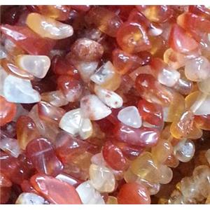 red carnelian chips bead, freeform, approx 3-6mm, 32 inchlength