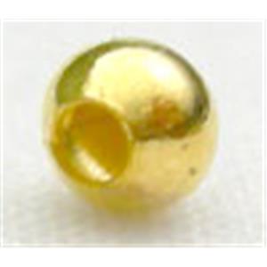 gold plated round Iron Beads, 6mm diameter