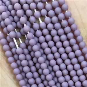 Glass Seed Beads Round Matte, approx 2.7mm