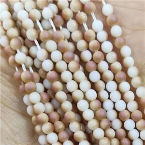 Champagne Glass Seed Beads Round Matte, approx 2.7mm