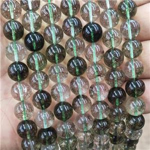Creen Crystal Glass Beads Smooth Round, approx 10mm dia