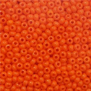 Orange Glass Seed Beads Rondelle A-Grade, approx 2mm, 3500pcs