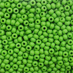 Green Glass Seed Beads Rondelle A-Grade, approx 2mm, 3500pcs