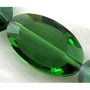 Crystal Glass Beads, faceted, 13x21mm, 20pcs per st