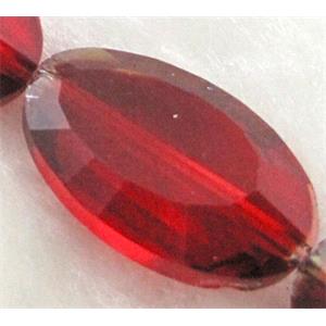 Crystal Glass Beads, faceted, 13x21mm, 20pcs per st