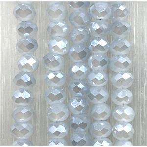 bluegray chinese crystal glass beads, faceted rondelle, approx 2.5x3mm, 150 pcs per st