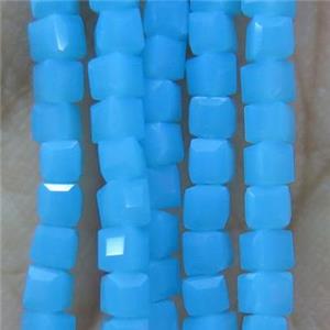 chinese crystal glass bead, faceted cube, approx 2x2x2mm, 200pcs per st
