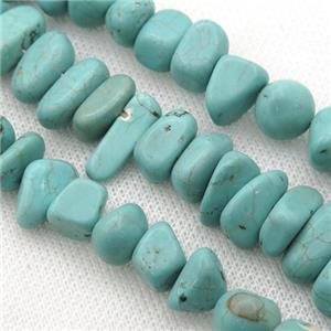 Magnesite Turquoise beads, freeform, approx 8-15mm