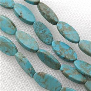 Magnesite Turquoise oval beads, approx 7-14mm