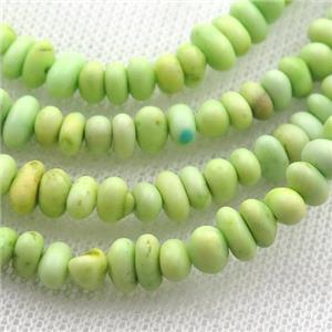 lemon Magnesite Turquoise chip beads, approx 5-7mm