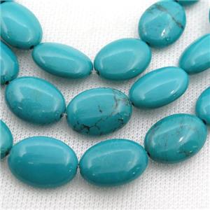 blue Sinkiang Turquoise oval beads, approx 15-20mm