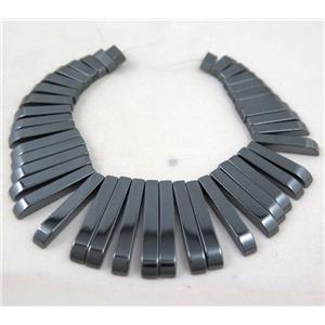 Hematite pendant for jewelry choker, no-Magnetic, black, approx 12-30mm