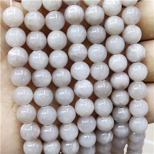Natural Honey Jade Beads Gray Dye Smooth Round, approx 10mm dia