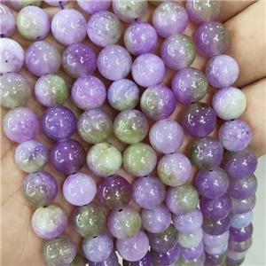 Jade Beads Lavender Dye Smooth Round, approx 10mm dia