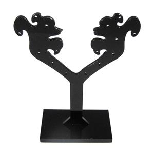 Black Jewelry Earring Display Carrier, 1set(3pcs):7x8.5cm, 7x10.5cm, 7x12.5cm