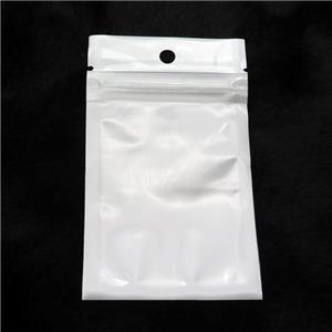 Clear White Plastic ZipLock OPP Bags, approx 8x14mm