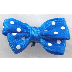 bowknot, Ribbon butterfly flower, deep-blue, 16x25mm