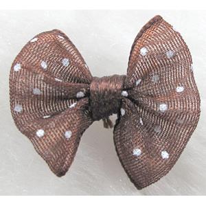 bowknot, Organza butterfly flower, 22x25mm