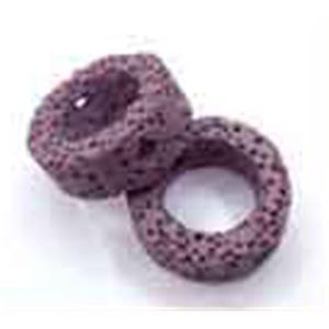 Lava bead, rondelle, 15x8mm, 26pcs per st