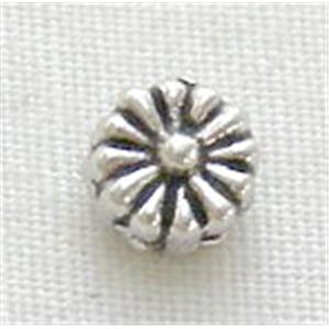 Tibetan Silver Pendants Non-Nickel, 4.5mm diameter