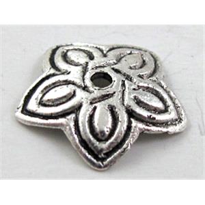 Tibetan Silver Bead-Caps Non-Nickel, 11mm dia