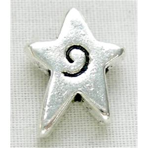 Tibetan Silver Star Spacer Non-Nickel, 10x13.4mm