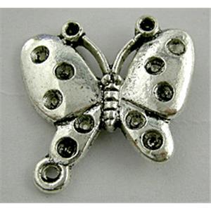 Tibetan Silver Butterfly pendant Non-Nickel, 26x25mm