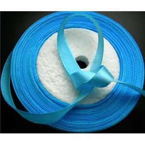 Blue Satin Ribbon, 7mm wide,22m per roll