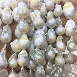 natural Baroque Style Pearl beads, C-grade, approx 12-18mm