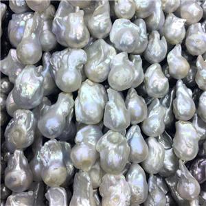 natural Baroque Style Pearl beads, freeform, approx 18-25mm