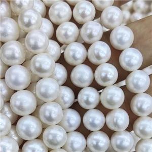 Natural Freshwater Pearl Beads, AA-Grade, approx 9-10mm, 35cm length