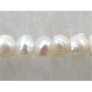 15 inches string of freshwater pearl beads, 2-2.5mm dia
