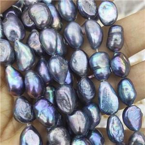 Natural Freshwater Pearl Beads, freeform, approx 11-12mm, 35cm length