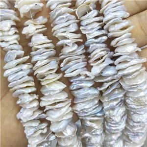 Baroque Style Natural Pearl Spacer Beads Freeform, approx 10-17mm