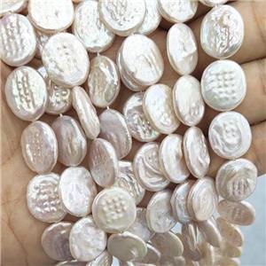 Natural Freshwater Pearl Oval Beads White, approx 14-16mm