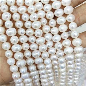 White Pearl Beads Round A-Grade, approx 8-9mm