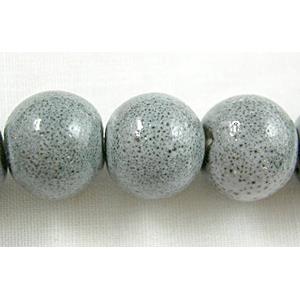 Oriental Porcelain Round Beads, 10mm dia, 40pcs per st