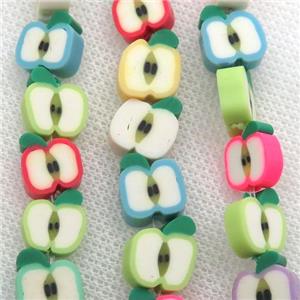 Polymer Clay Fimo Beads, apple, mix, approx 10mm